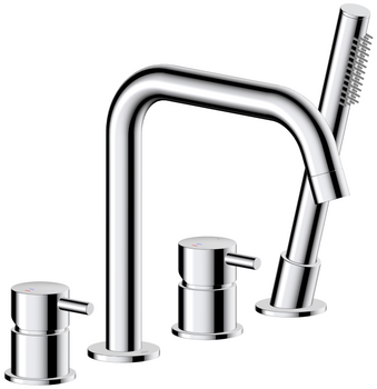 KFA bateria wannowa stojąca 4-otworowa Moza, chrom 5035-210-00