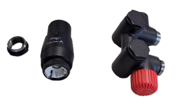 Vario Term zestaw termostatyczny Integra DUO lewy czarny strukturalny IDGS0214CFK/L