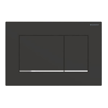 WYPRZEDAŻ: Geberit przycisk uruchamiający Sigma 30, przedni, czarny mat, easy-to-clean 115.883.14.1