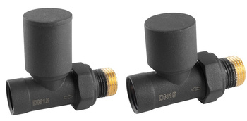 Ferro dekoracyjny zestaw grzejnikowy prosty, antracyt ZGB30AT