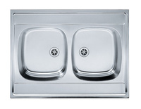 Franke zlewozmywak dwukomorowy Daria DSL 720 T ECO stal szlachetna len 103.0205.571