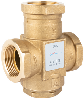 Afriso zawór temperaturowy ATV 556, DN32, Rp1 1/4", Kvs 9, 60°C 1655610