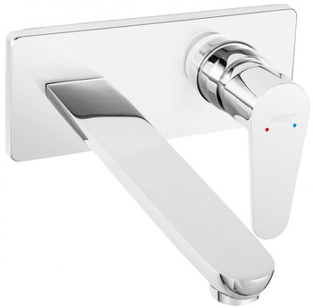 Ferro bateria umywalkowa podtynkowa ALGEO, wylewka 22 cm, chrom BAG3PA22