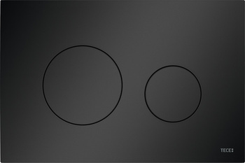 Tece TECEloop - przycisk spłukujący do WC z tworzywa, czarny matowy 9240925