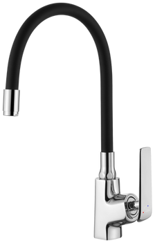 Invena bateria kuchenna z systemem Eco Start Ligaria, chrom/czarny BZ-39-008-L