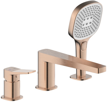 KFA bateria wannowa 3-otworowa Malaga, brushed rose gold PVD 4525-210-34