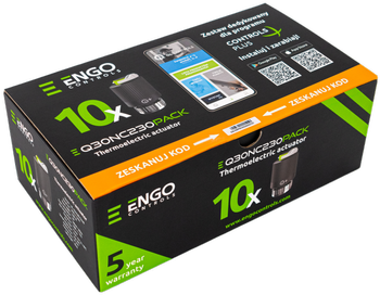 Engo zestaw 10szt siłowników termoelektrycznych Q30NC230PACK