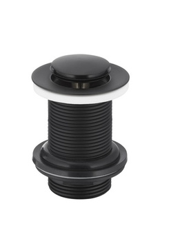 KFA spust umywalkowy typu klik-klak, mały bez przelewu, czarny 660-353-81