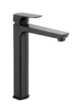 KFA bateria umywalkowa MOKAIT stojąca nablatowa, czarna + click clack 5532-612-81