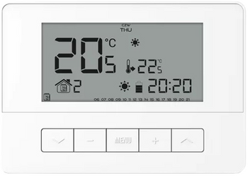 Tech regulator pokojowy przewodowy T-4.1, biały STT-4.1WH