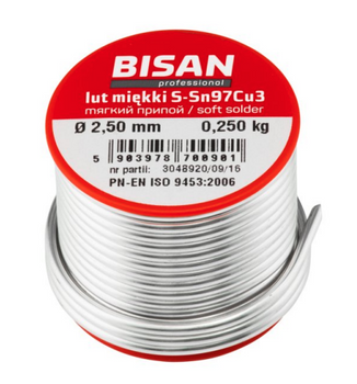 Bisan lut miękki S-SN97Cu3 B/T 02.5 250 g (szpula) B870090