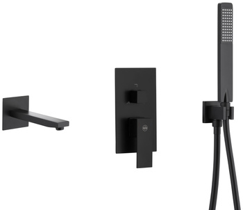 KFA bateria wannowa podtynkowa z zestawem Logon, czarny 5139-401-81