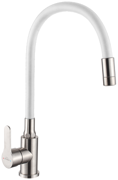 Invena bateria kuchenna Ksanti Inox, inox/biały BZ-37-I02-L