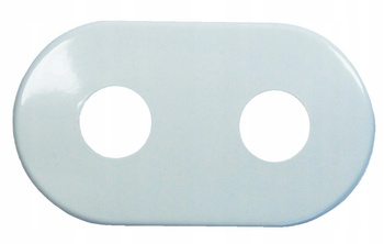 Vario Term Rozeta maskująca podwójna Fi 22 biała 000M823A006