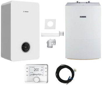 Bosch pakiet kocioł gazowy kondensacyjny jednofunkcyjny Condens GC2300iW20P + zasobnik WD160B + regulator CW400 + zestaw w szacht AZB 616/1 8734100643