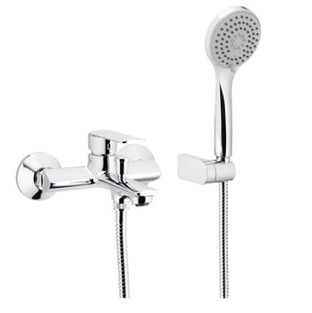 KFA bateria wannowa ścienna z zestawem natryskowym  (wąż 1500 mm, mocowanie ścienne, rączka 3-funkcyjna) chrom 4424-510-00