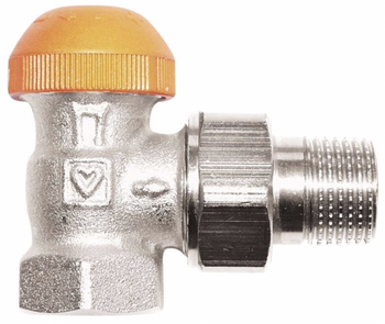 Herz zawór termostatyczny z widoczną nastawą wstępną TS-98-V G 1/2" kątowy 1762467