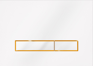 KK-POL przycisk spłukujący Vitrum Grande V3, biały połysk/złoty SPP/043/0/K