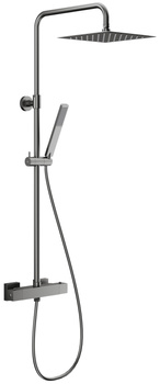 KFA deszczownia z baterią natryskową termostatyczną Logon Premium, gun metal grey PVD 5746-920-61