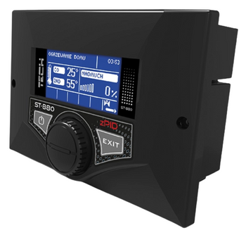 Tech sterownik do kotła zasypowego z obsługą zaworu mieszającego, czarny ST880ZPIDBK