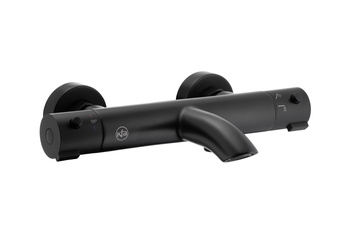 KFA bateria termostatyczna wannowa Moza black, czarna 5734-010-81