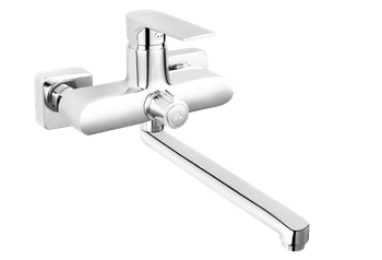 Ferro bateria umywalkowa ścienna ALGEO SQUARE, chrom BAQ3A