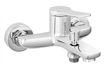 Ferro bateria wannowa ścienna STRATOS, chrom BSC1