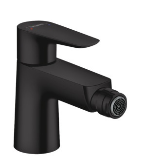 Hansgrohe bateria bidetowa Talis E z kompletem odpływowym czarny mat 71720670