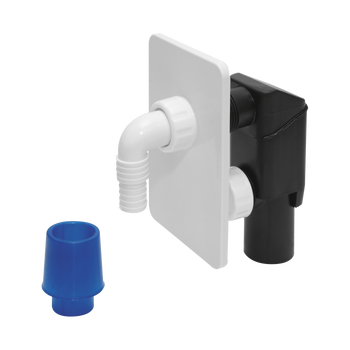 Tycner syfon pralkowy podtynkowy, biały 519