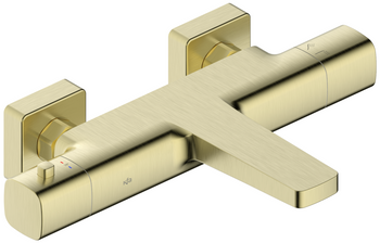 KFA bateria wannowa termostatyczna, ścienna Malaga, złoty szczotkowany PVD 5754-010-31