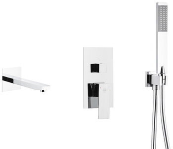 KFA bateria wannowa podtynkowa z zestawem Logon, chrom 5139-401-00