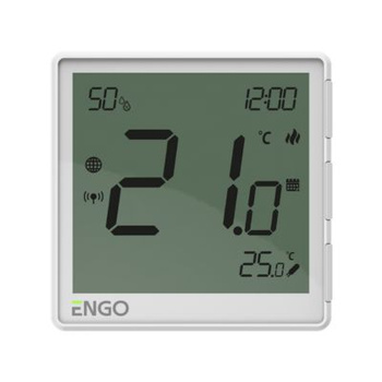 Engo podtynkowy, internetowy regulator tempertatury ZigBee 230V, biały EONE-230W