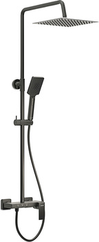 Valvex zestaw natryskowy z baterią natryskową ARS, czarny mat 2420160