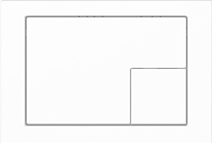KK-POL przycisk spłukujący M10, biały połysk SPP/373/0/K
