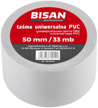 Bisan taśma uniwersalna PVC 50mm/33mb, szara B870010