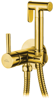 Invena bateria bidetowa podtynkowa, złoty BP-00-B09-L