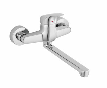 Ferro bateria zlewozmywakowa ścienna FERRO ONE, chrom BFO5