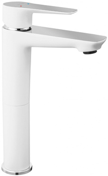 Ferro bateria umywalkowa stojąca ADORE, chrom/biały BDR2L