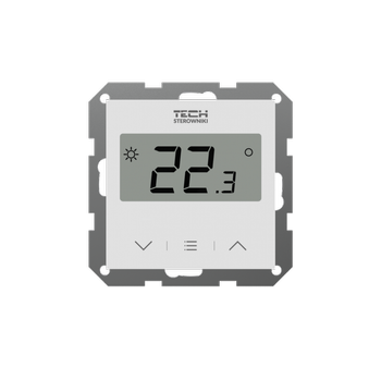 Tech przewodowy regulator pokojowy F-2z v1 dwustanowy do systemów ramkowych, biały STF-2ZV1WH