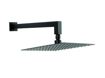 Ferro zestaw natryskowy z deszczownią 250x250 mm slim, czarny NPT14BL