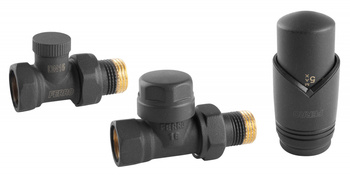 Ferro dekoracyjny zestaw termostatyczny prosty, antracyt ZTM30AT