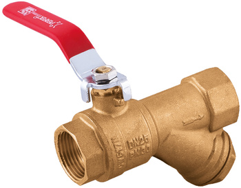 Perfexim kurek kulowy przelotowy z filtrem skośnym 1" DN25 01-006-0250-000