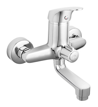 Ferro ONE bateria wannowa z obrotową wylewką, chrom BFO1A