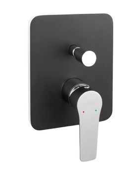 Ferro bateria natryskowa podtynkowa 2-funkcyjna ADORE BLACK/CHROME, czarny/chrom BDR7PBLC