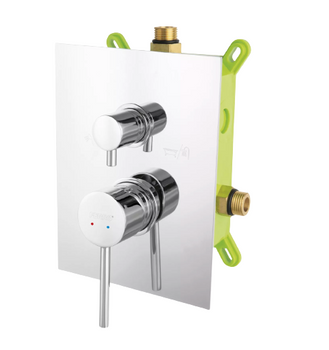 Ferro zestaw podtynkowy box 3-funkcyjny z baterią natryskową FIESTA, chrom BFI7P3BOX