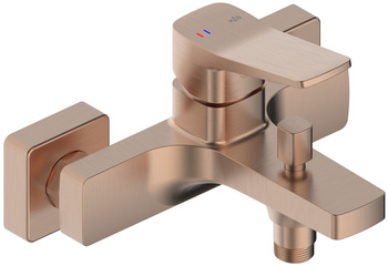 KFA bateria wannowa ścienna Malaga, brushed rose gold PVD 4524-010-34