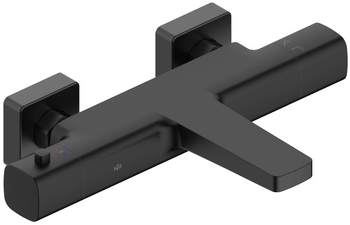 KFA bateria wannowa termostatyczna, ścienna Malaga, czarny 5754-010-81