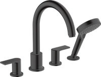Hansgrohe bateria Vernis Shape nawannowa 4-otworowa czarny mat 71459670