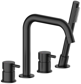 KFA bateria wannowa stojąca 4-otworowa Moza, czarny 5035-210-81