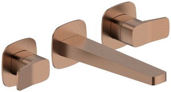 KFA bateria umywalkowa podtynkowa 3-otworowa Malaga, brushed rose gold PVD 4529-821-34